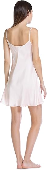 Fishers Finery Women’s 100% Pure Mulberry Silk Chemise – Elegant Nightgown