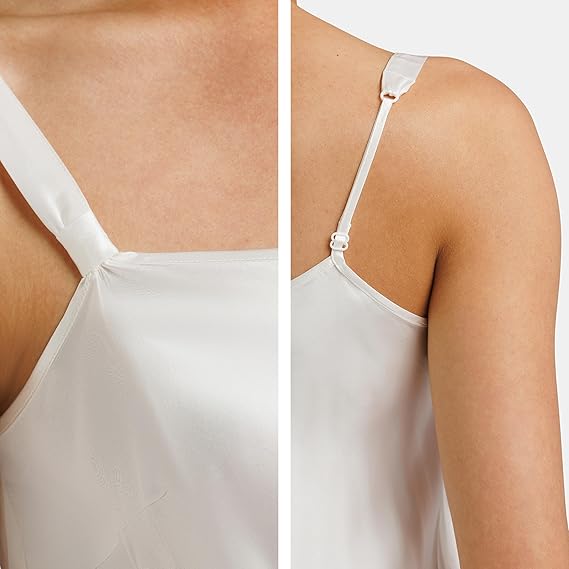 Fishers Finery Women’s 100% Pure Mulberry Silk Chemise – Elegant Nightgown